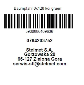 Baumpfahl 120 cm, Ø 8 cm, kesseldruckimprägniert