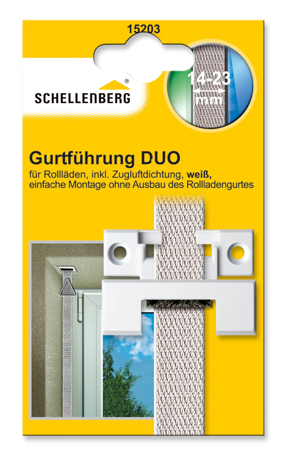 Schellenberg Gurtführung Duo rechteckig System Mini / Maxi 