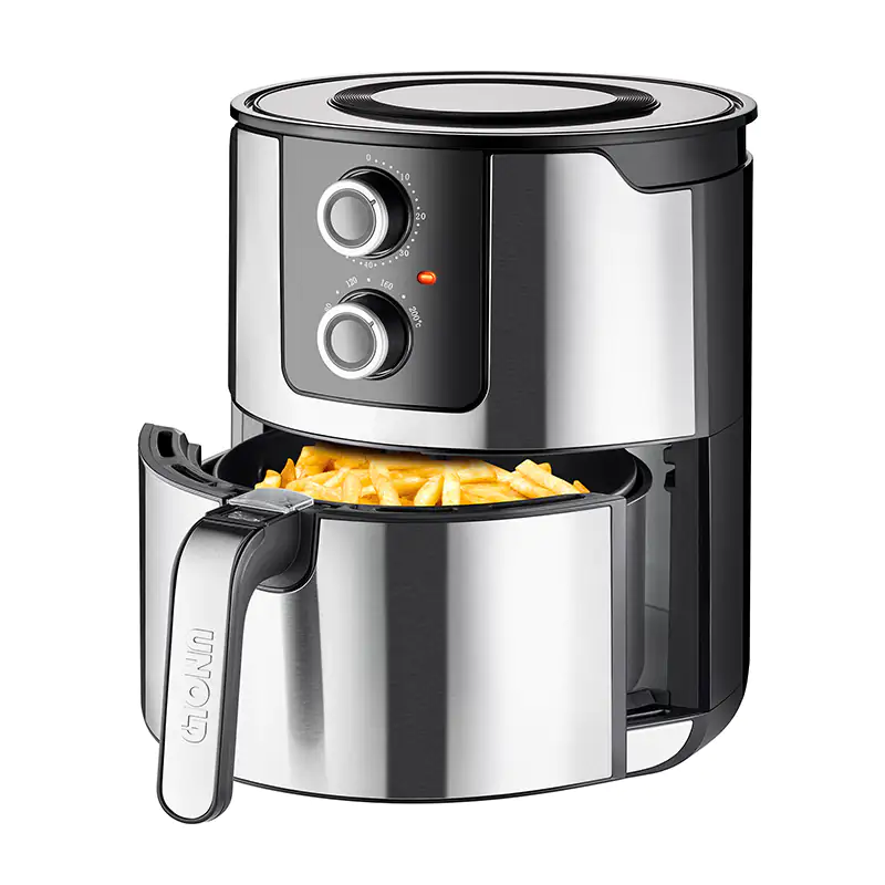 Unold Heißluftfritteuse XL 5 L 1400 W edelstahl 