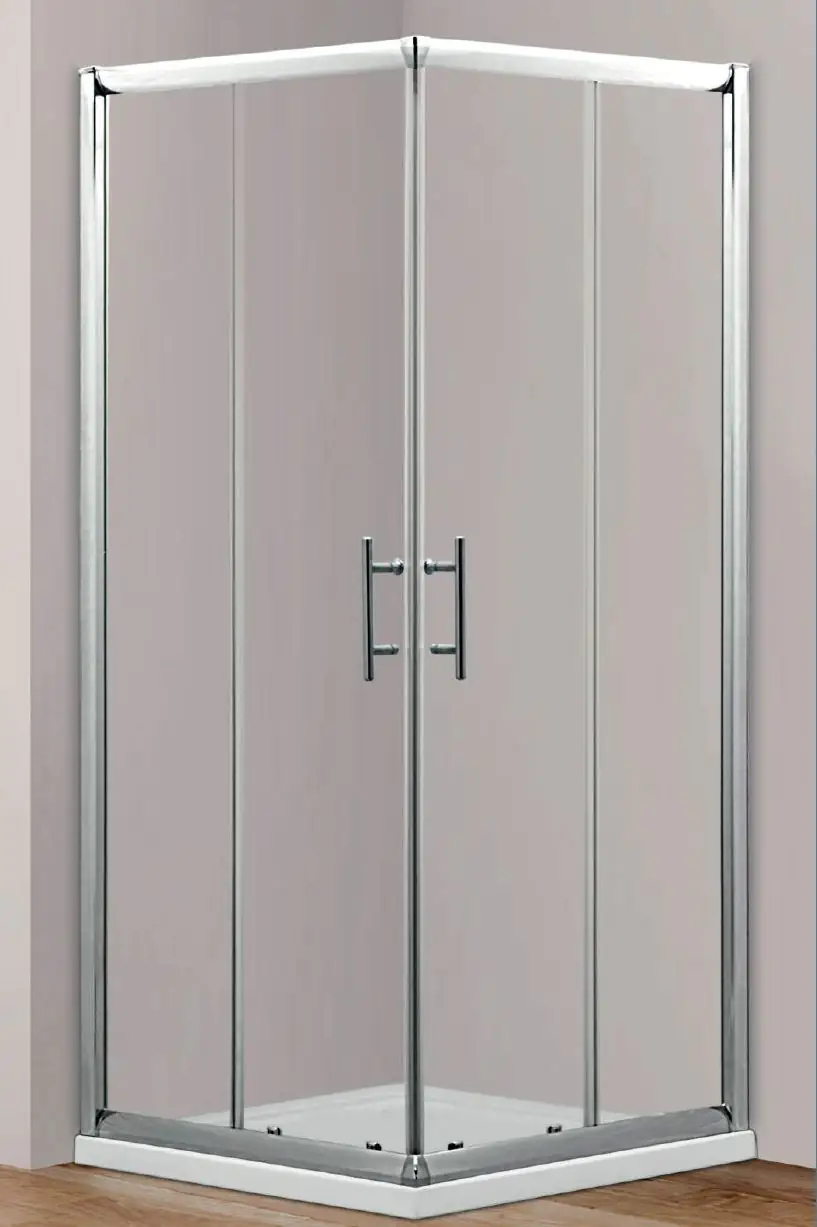 Primaster Eckdusche Easy-6 Schiebetür 90 x 90 cm Klarglas chrom