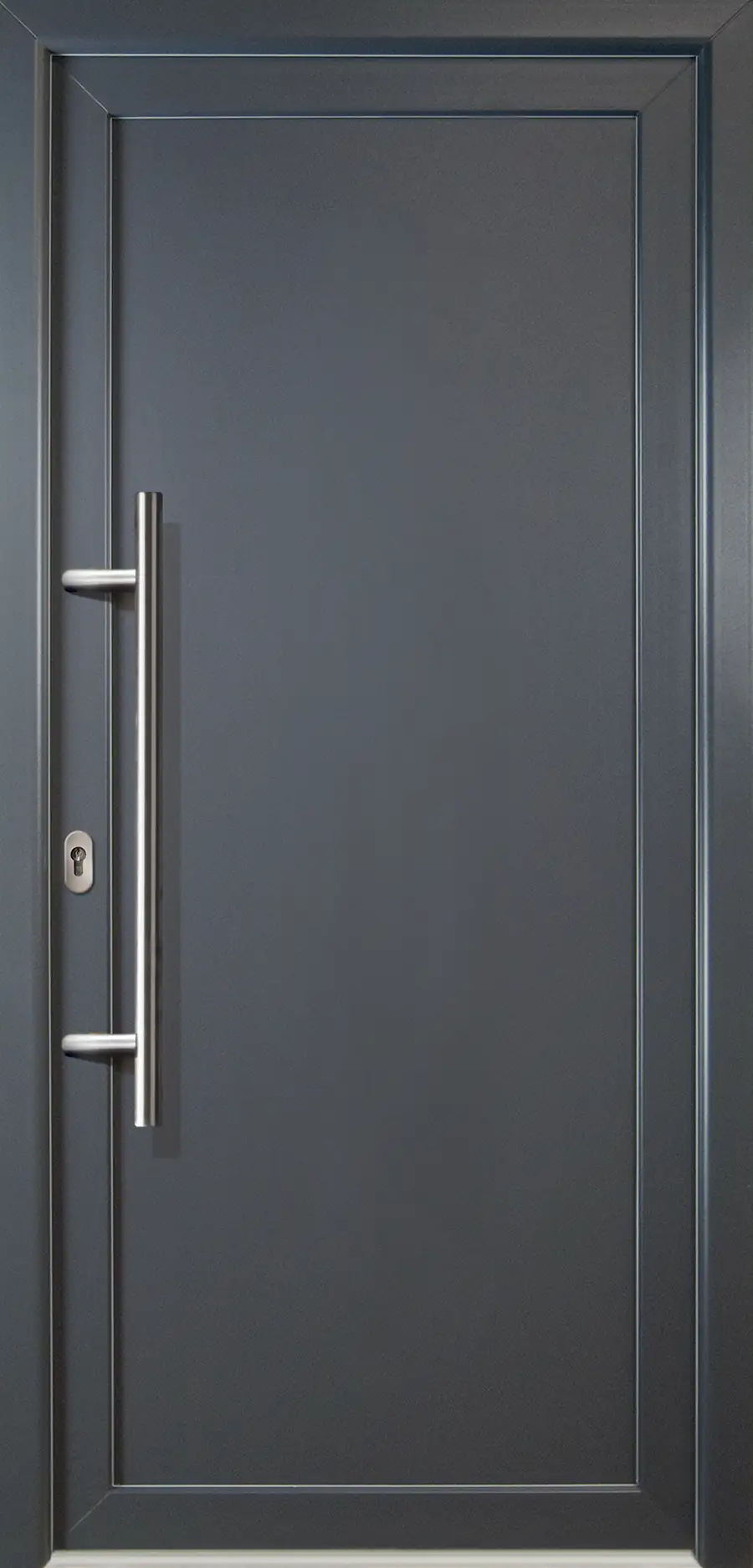 Meeth Haustür Signum Aluminium Modell 01 88 x 200 cm DIN links weiß/titan