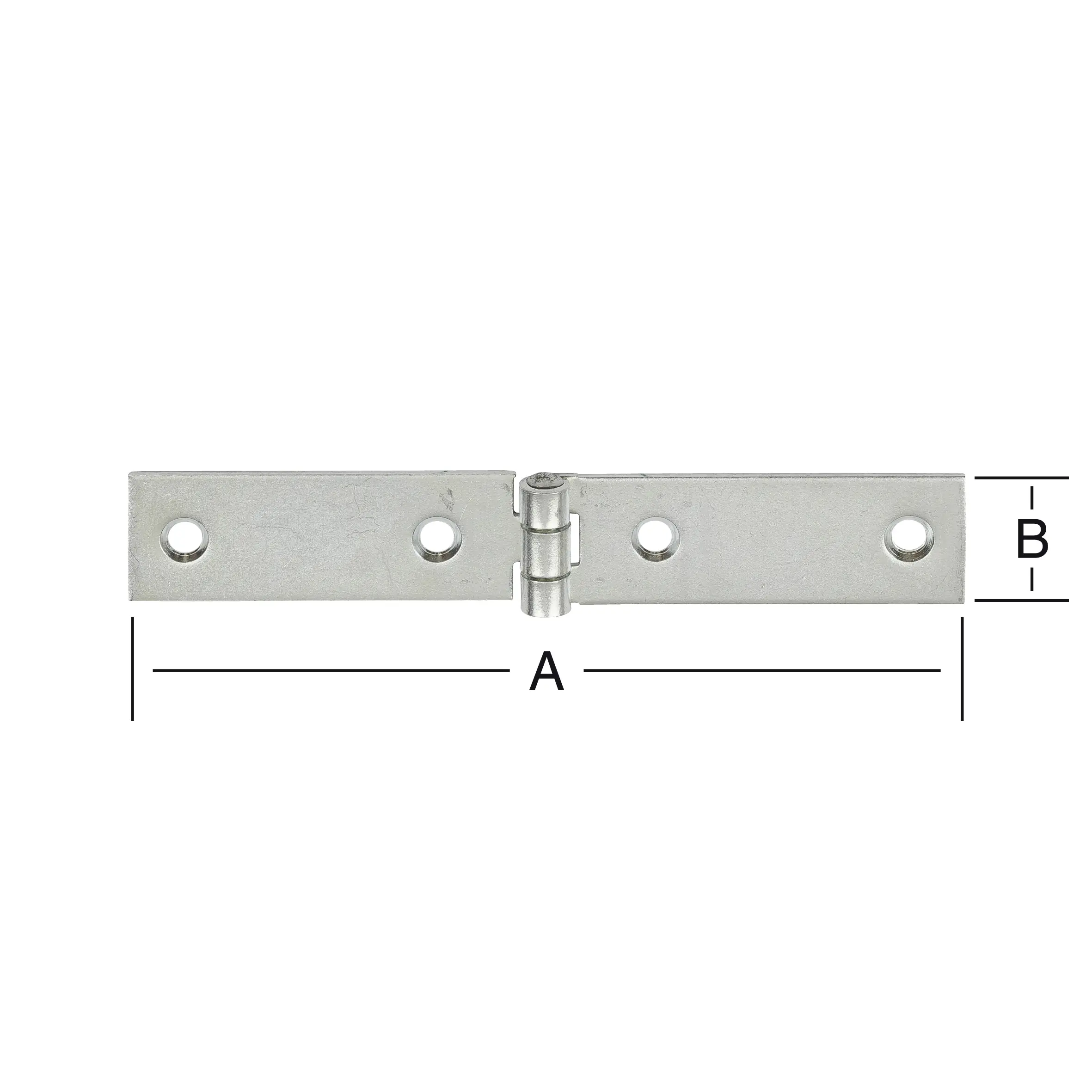 Vormann Schmale Tischbänder verzinkt 100 x 20 mm