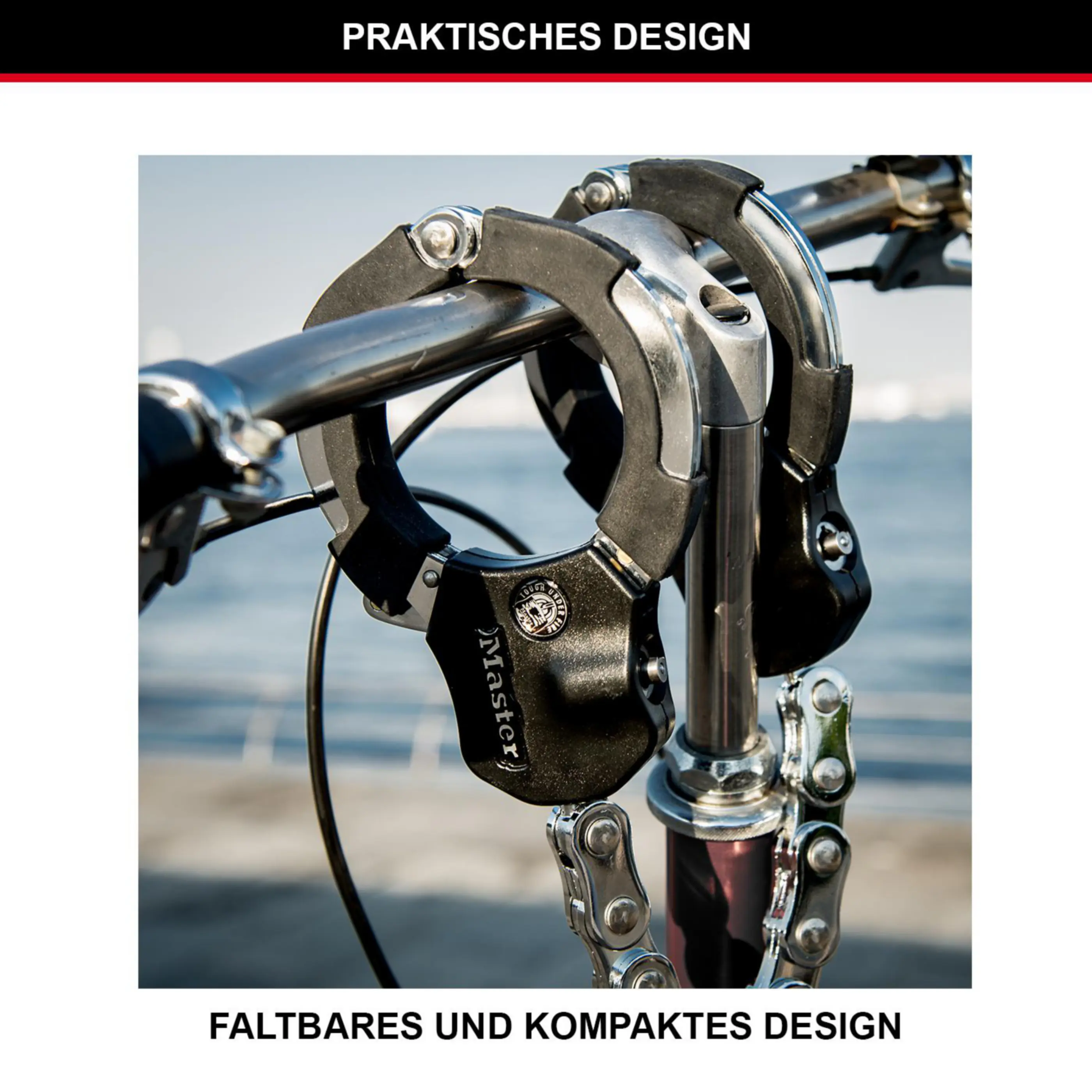 Fischer Fahrradschloss Handschellenschloss Street Cuff 55 cm x Ø 7,6 cm