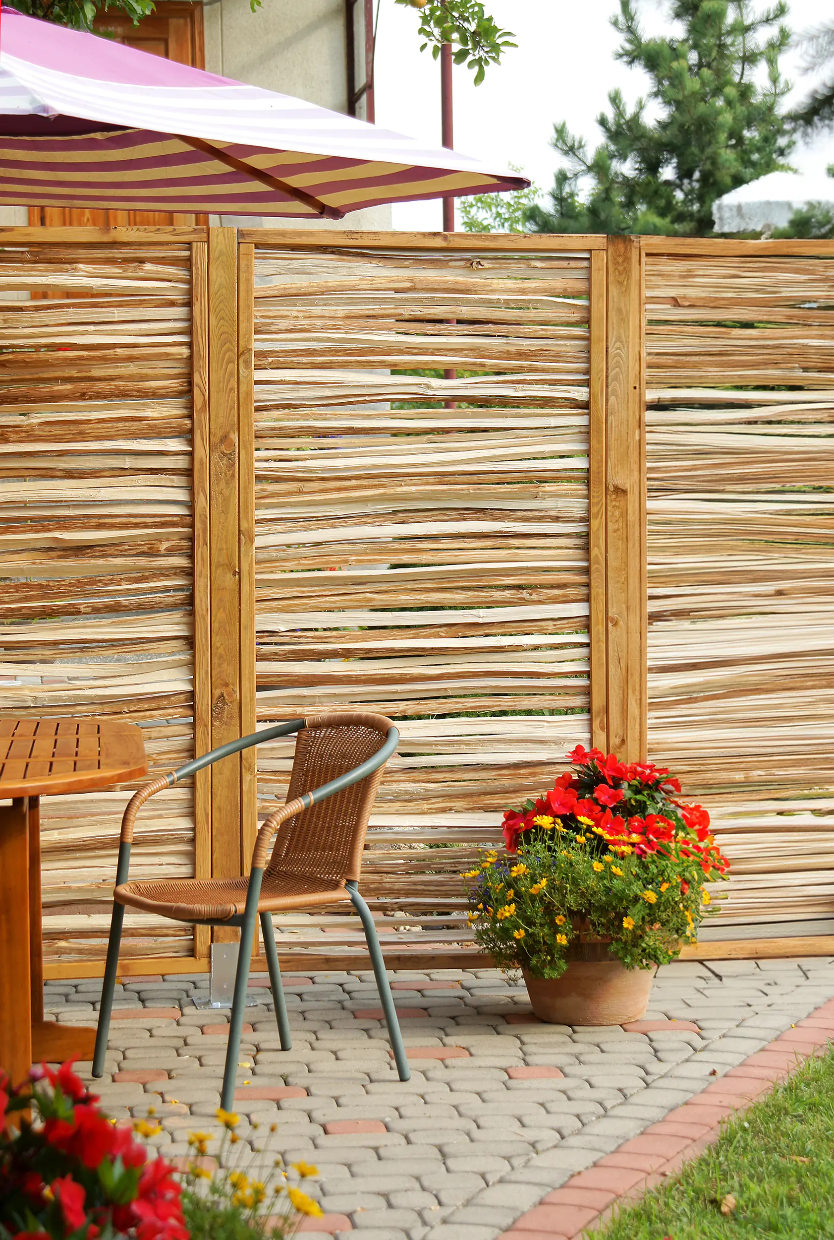 Zaunelement Haselnuss 90 x 180 cm