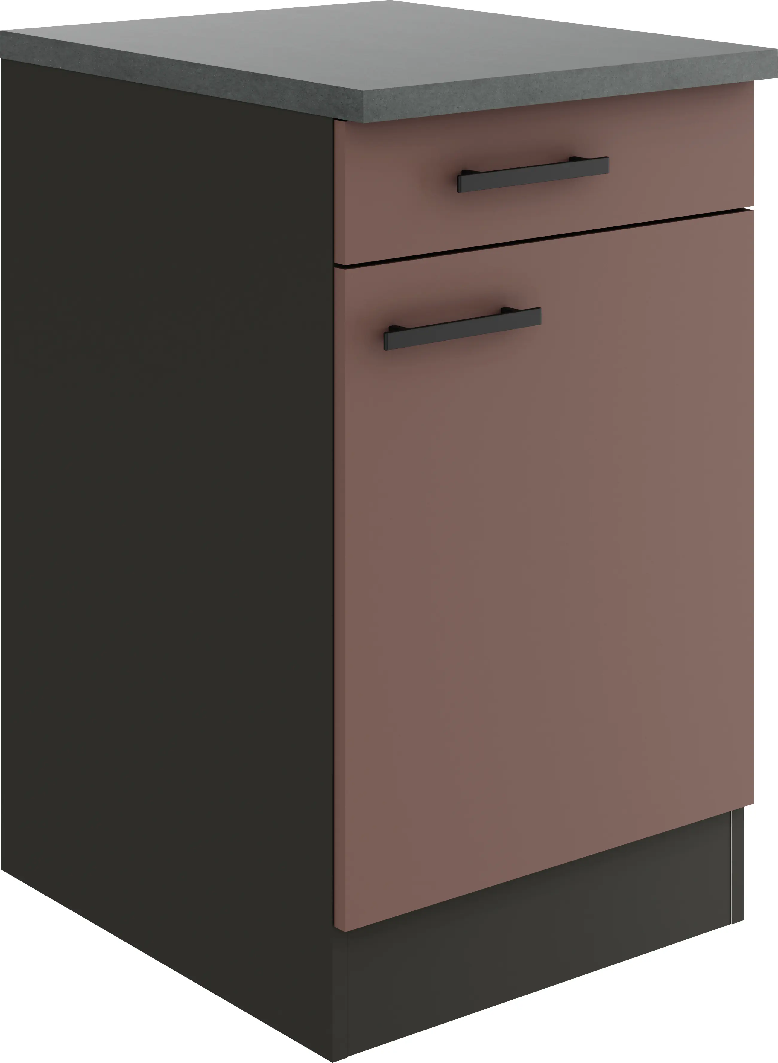 Optifit Unterschrank Nizza 407 rostrot/anthrazit matt 50 cm 