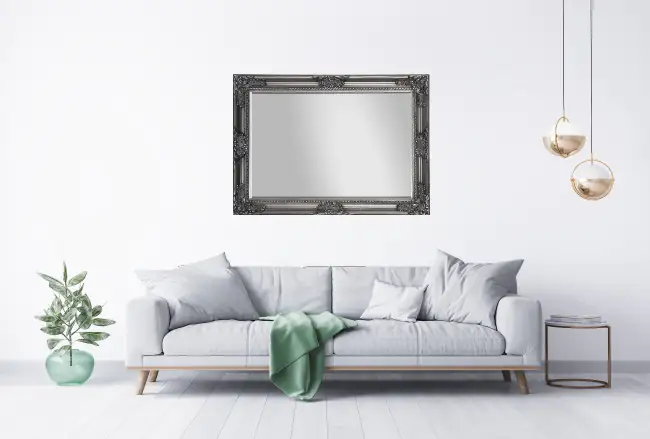TrendLine Wandspiegel Antik silber 70 x 107 cm