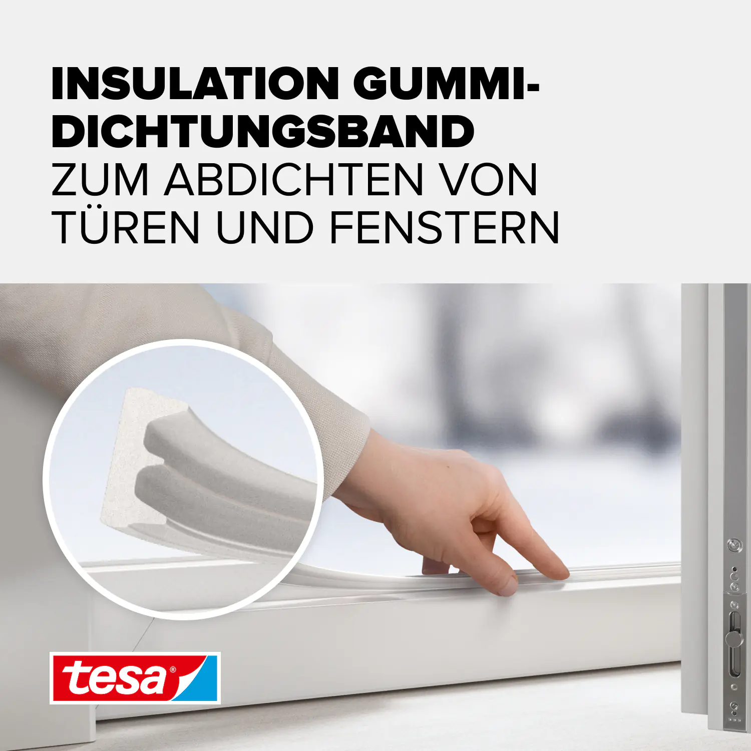 tesa Insulation E-Profil Classic 6 m, weiß