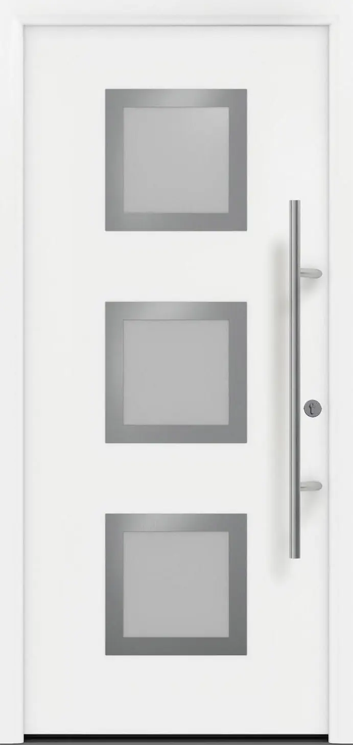 EcoStar Haustür ISOPRO Secur IPS 810S RC2 verkehrsweiß 110 x 210 cm