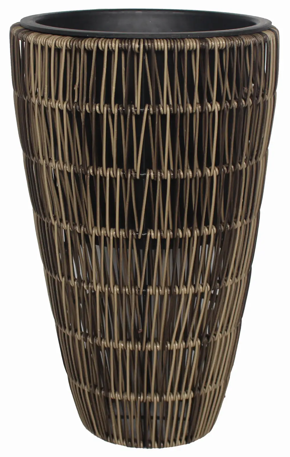 TrendLine Polyrattan Pflanztopf Ø26x42cm mit Einsatz
