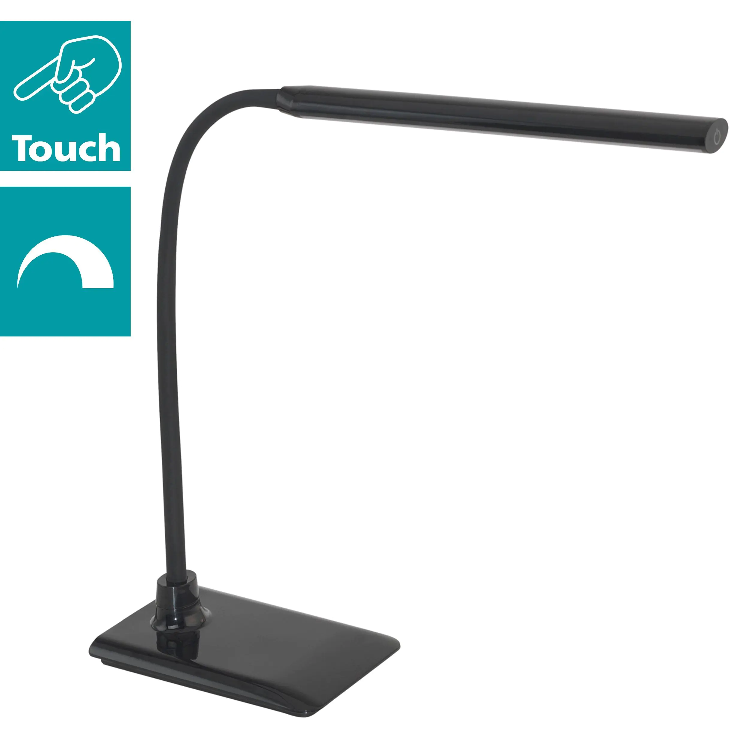 Eglo LED Tischleuchte Laroa schwarz 32,5 x 12 cm dimmbar, neutralweiß