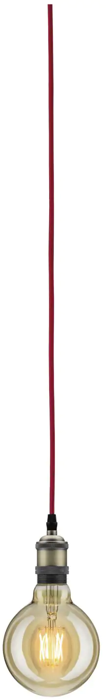 Paulmann Neordic Pendelleuchte Eldar rot-brüniert 4 cm E27 20 W dimmbar