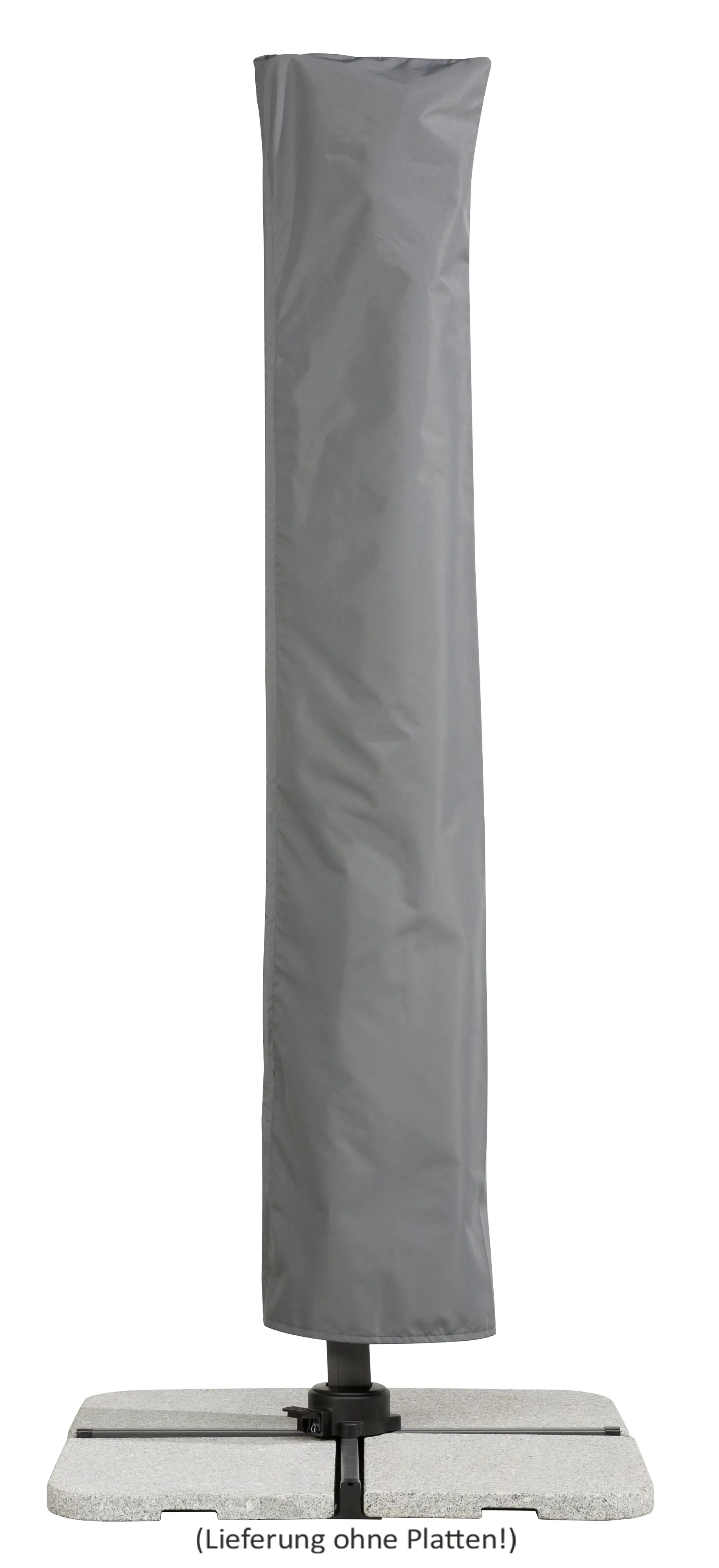 Schneider Ampelschirm Rhodos Twist anthrazit 350 x 260 cm inkl. Sonnenschirmhülle