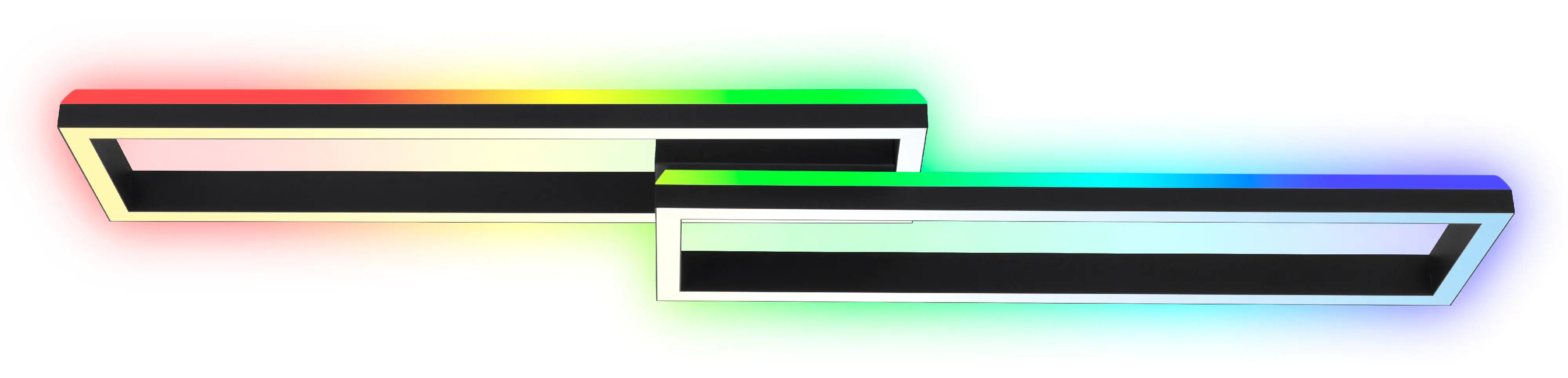 Briloner LED Deckenleuchte Frame Back 119,5 cm, schwarz, RGB CCT