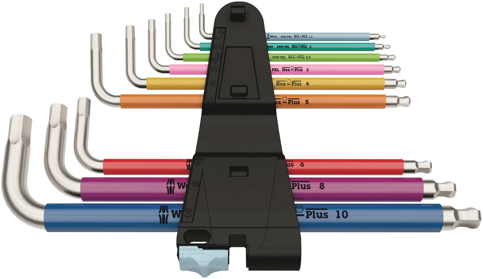Wera Winkelschlüssel-Satz 3950/9 Hex-Plus Stainless 1 Edelstahl 9-teilig