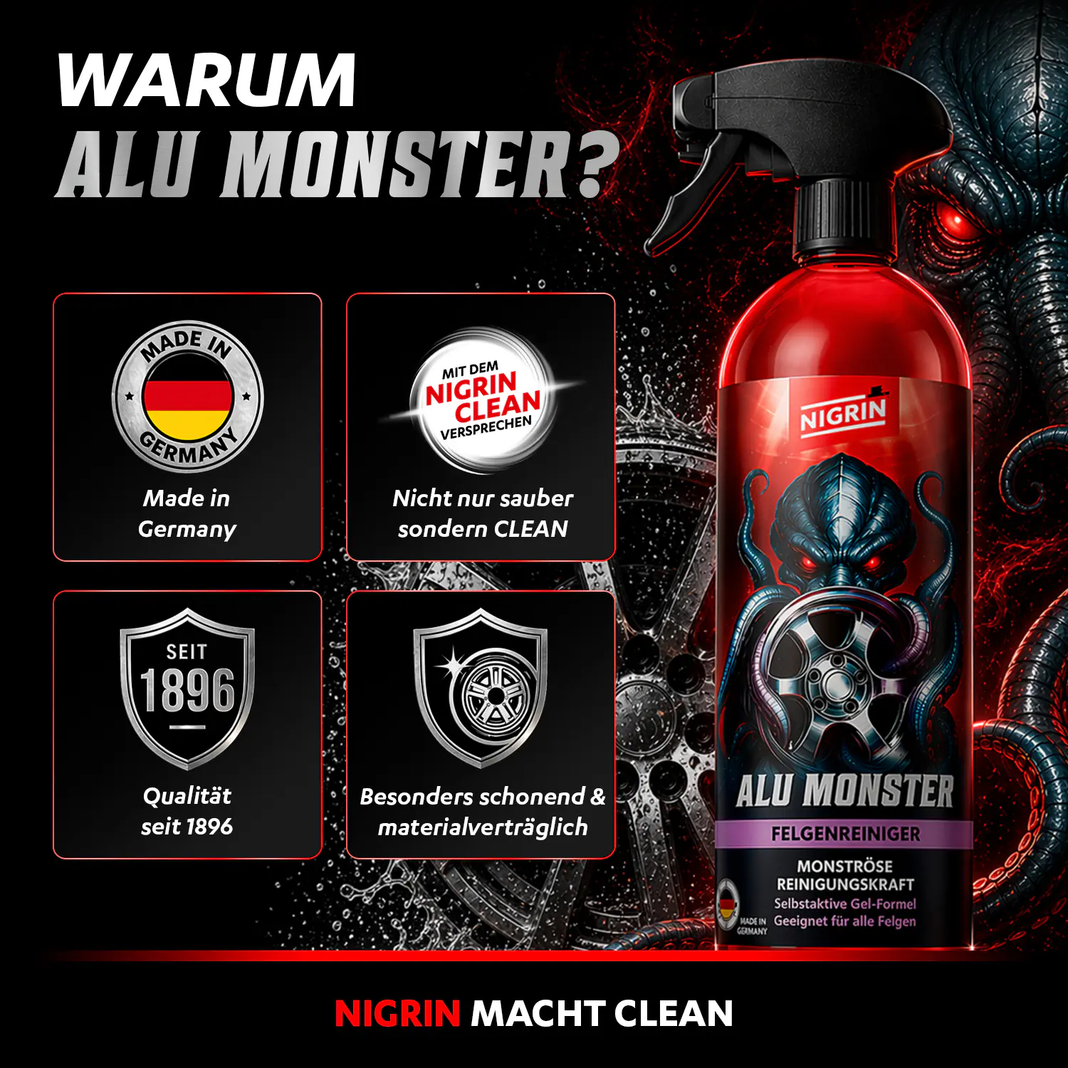 Nigrin Felgenreiniger Alu Monster 1 L