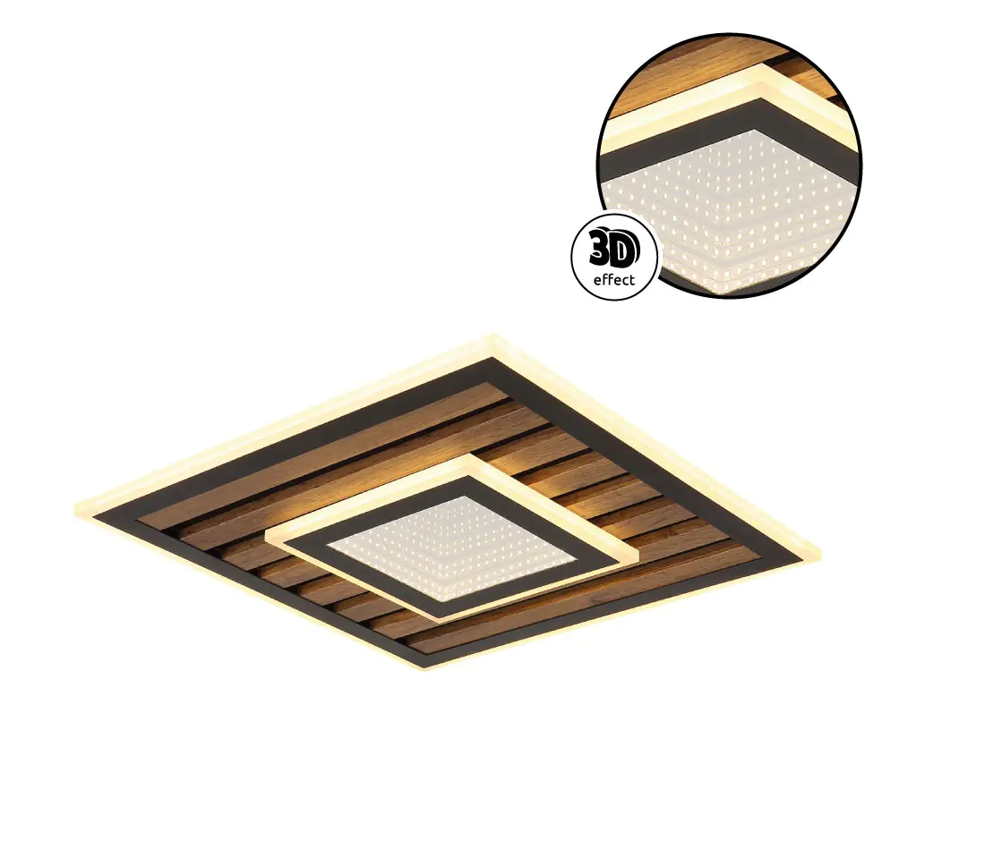 Globo LED Deckenleuchte Woody 40 cm
