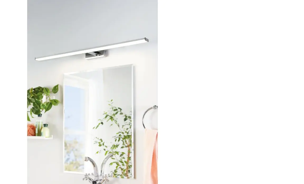Eglo LED Spiegelleuchte Pandella 1 chrom-silber 120 x 4 cm neutralweiß