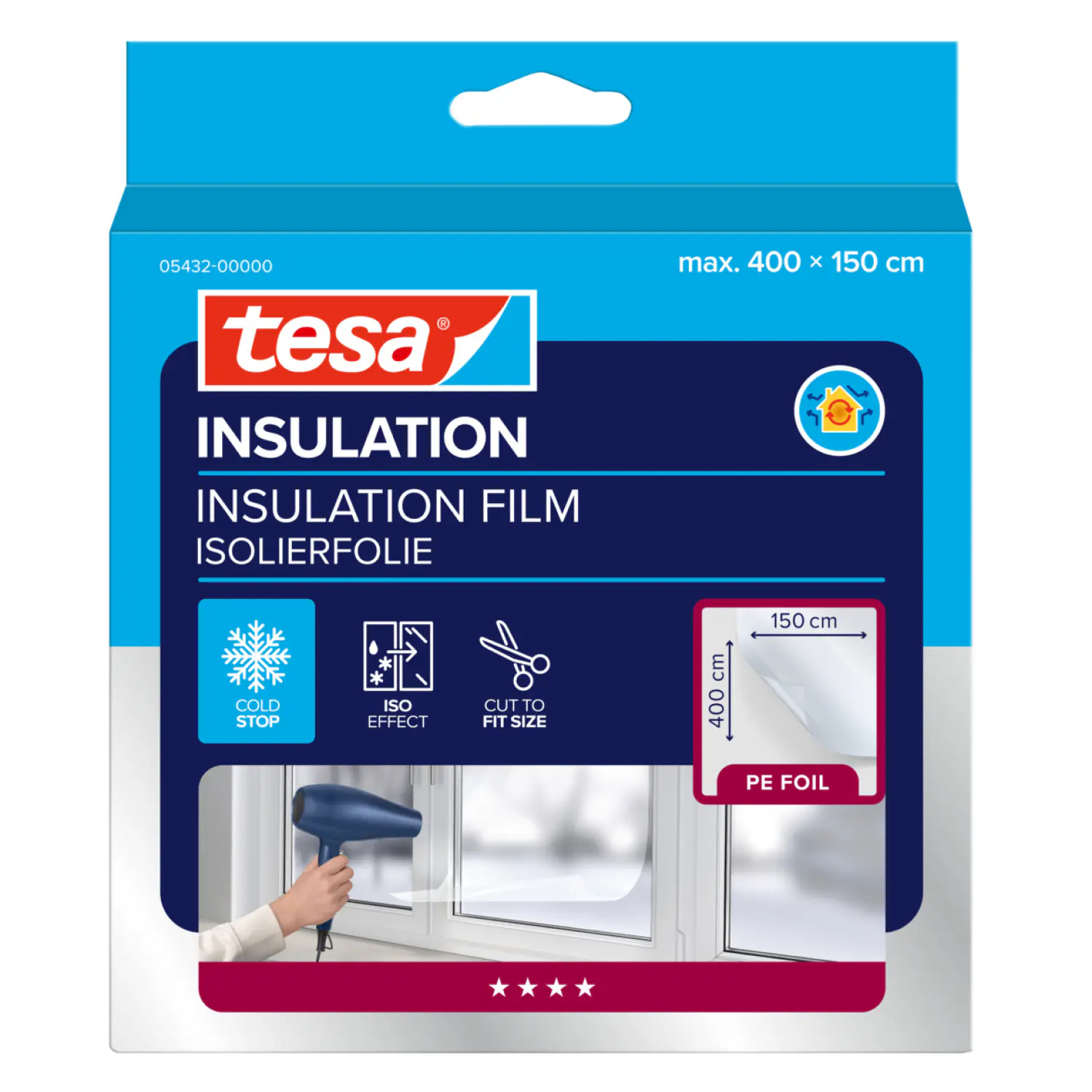 tesa Moll Fenster-IsolierfolieThermo Cover 4 x 1,5 m