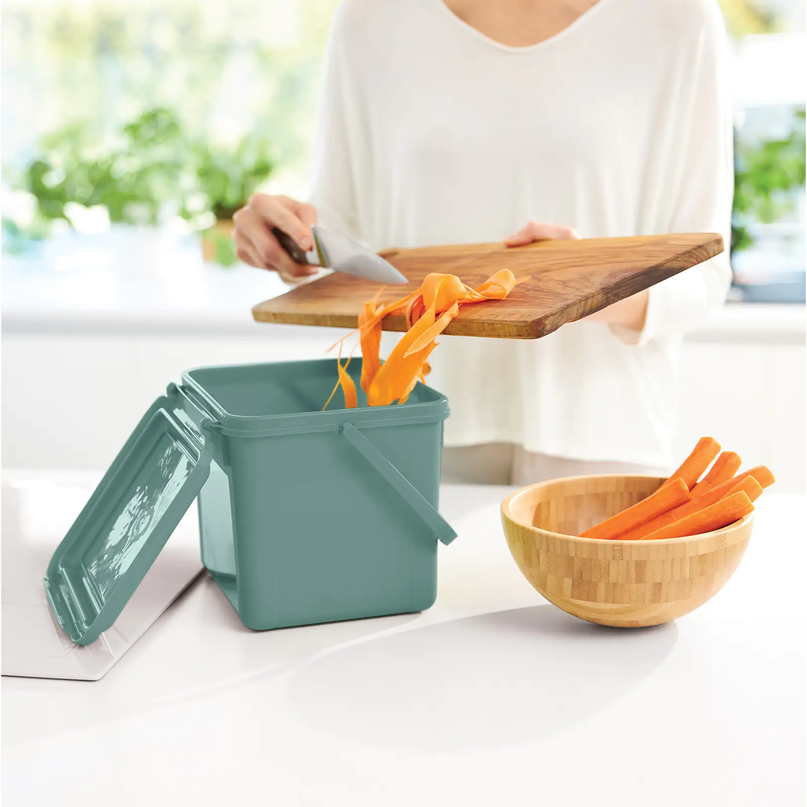 Rotho Komposteimer Bio 5 L misletoe green