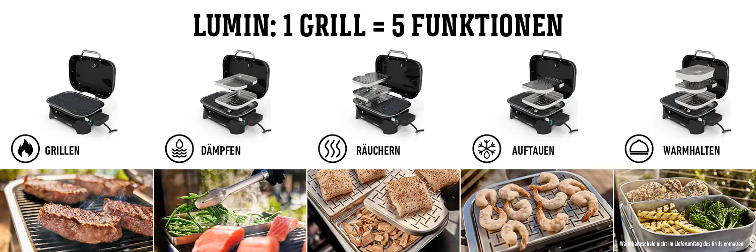 Weber Elektrogrill Lumin Compact; Grillfläche: 43x28 cm