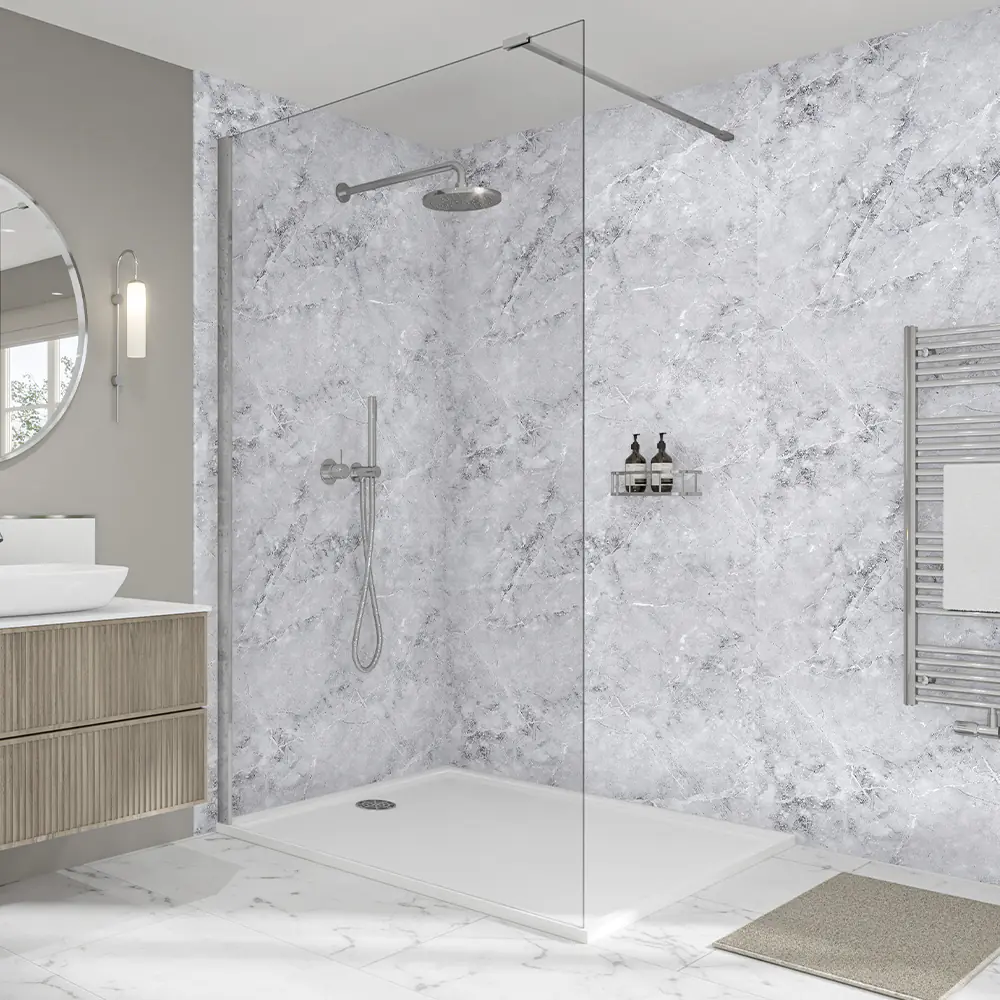 Wetwall Elite Wandpaneel  Fumo 16 x 260 cm mit abgerundeter Abschlusskante