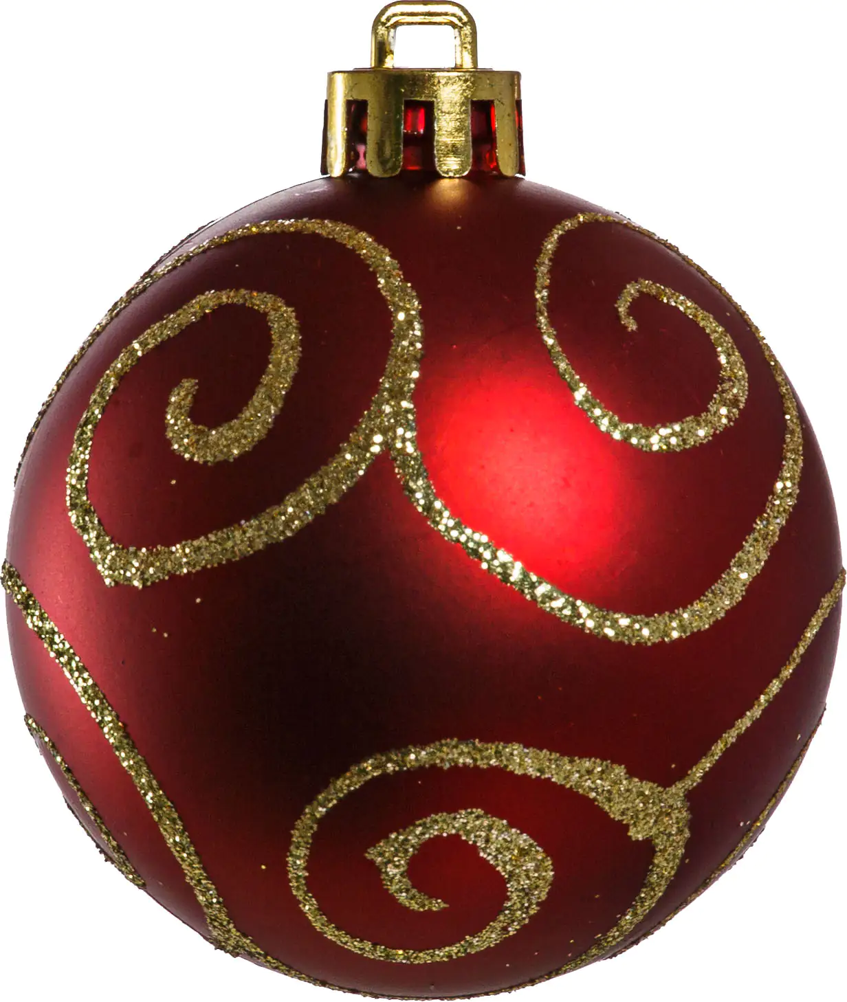TrendLine Weihnachtskugeln bruchfest, langlebig Ø 6 cm rot mattiert 6 Stück