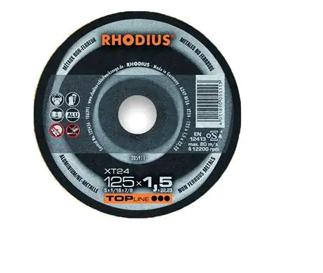 Rhodius XT24 Extradünne Trennscheibe 125 Ø 125 mm Bohrung: 22 mm