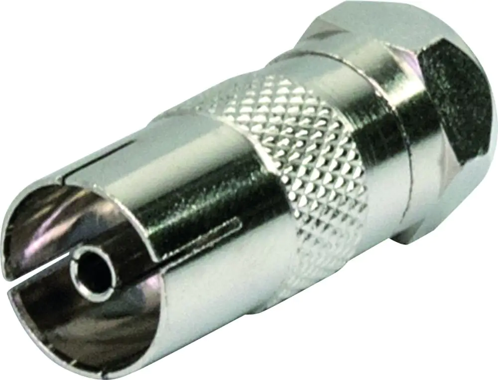 Schwaiger Koaxial Adapter UEST9300 531 silber, 1x F Stecker / 1x IEC Buchse