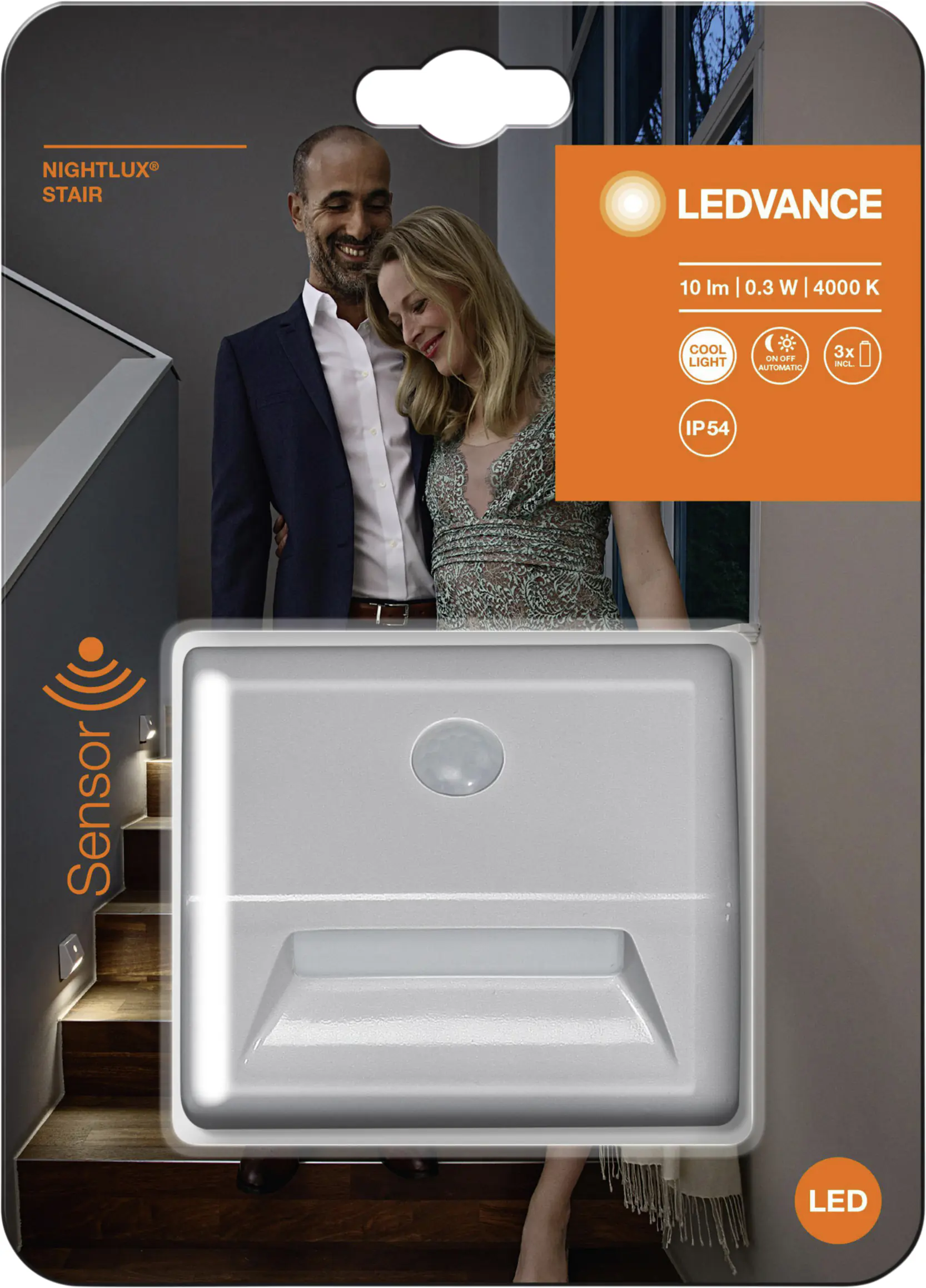 Osram LED Nachtlicht Nightlux Stair silber