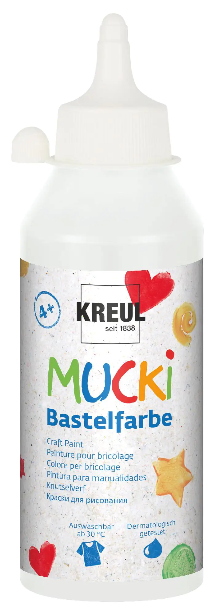 Kreul Mucki Bastelfarbe weiß 250 ml