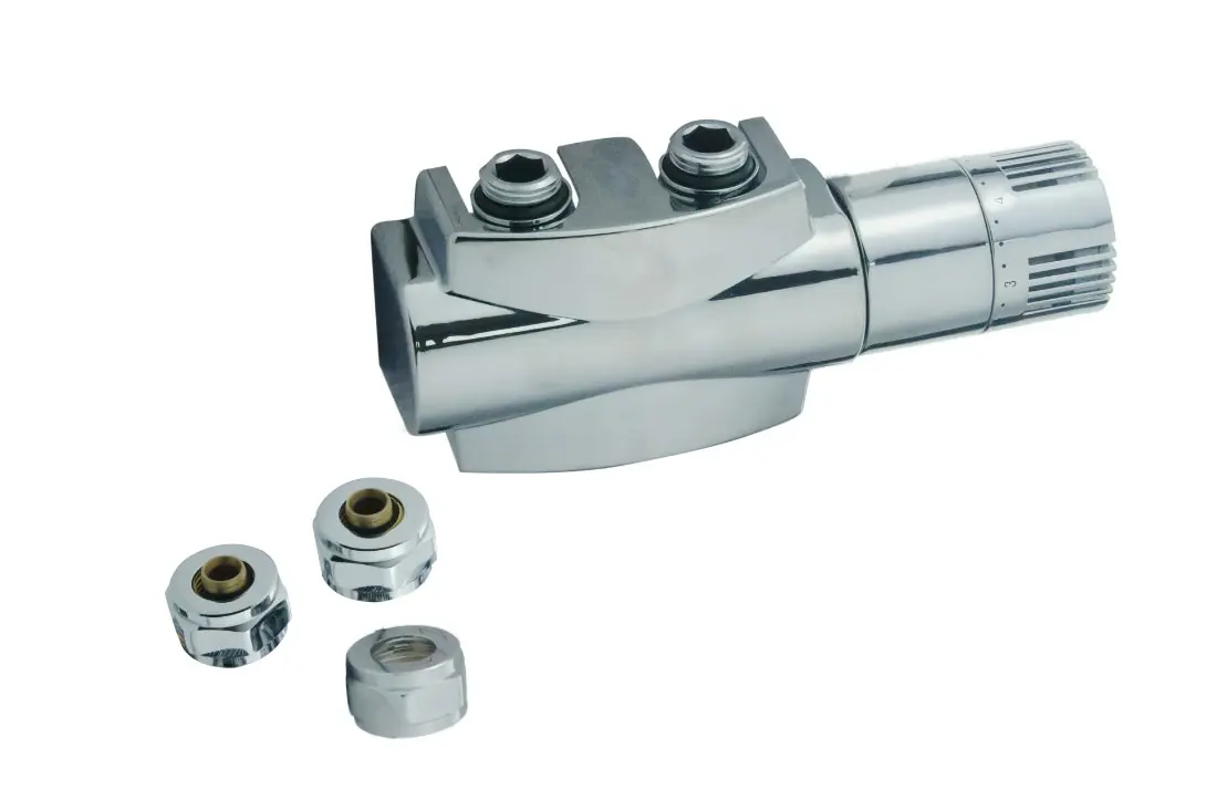 Primaster Heizkörperventilblocksatz Vario chrom