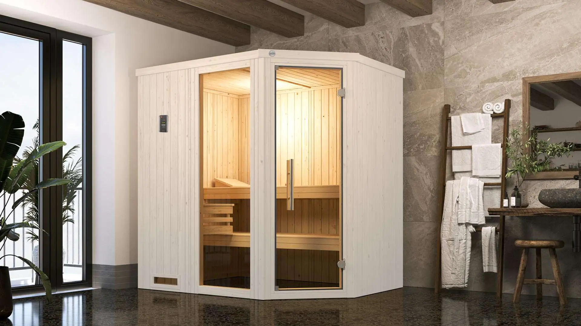 Weka Elementsauna Varberg Gr. 1 Sparset 7,5 kw BioS