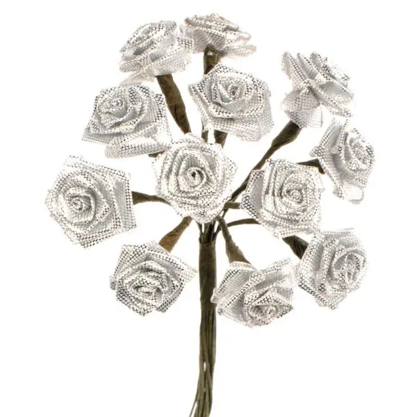 Glorex Diorröschen silber