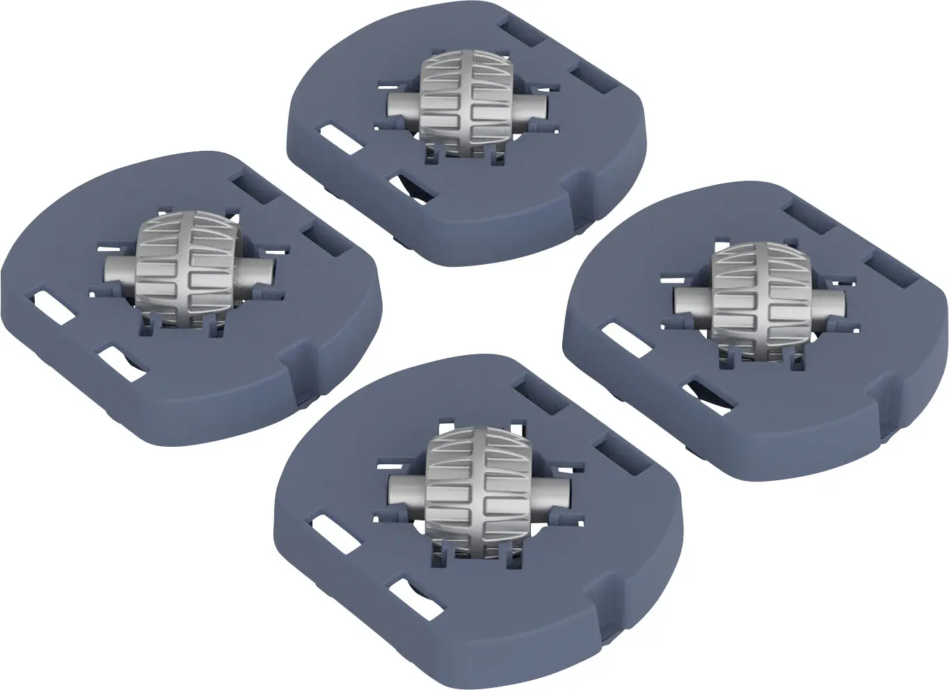 Rotho Fussadapter mit Rollen für Box Albris 45 L horizon blue
