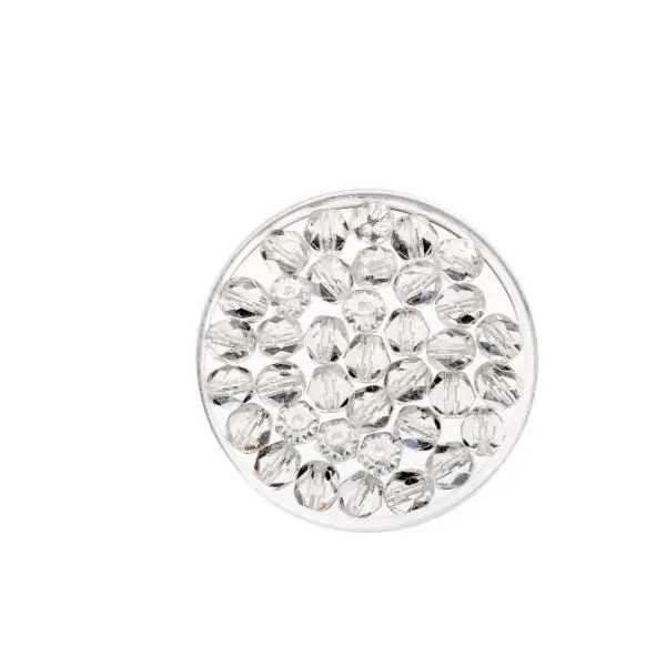 Glorex Glasschliff Perlen 6 mm 50 Stück, crystal