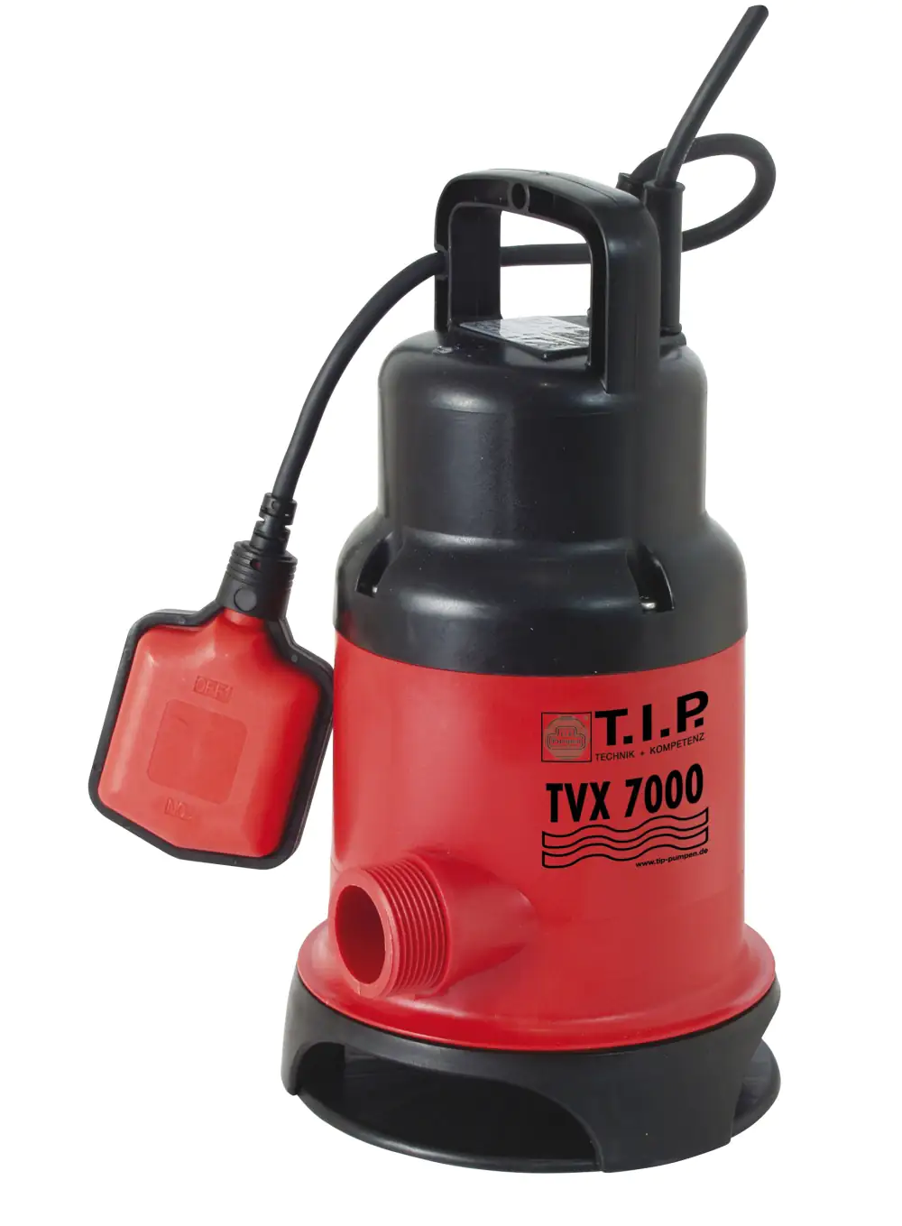T.I.P. Klar-/ Schmutzwasser Tauchpumpe TVX 7000 l/h 5 m 300 Watt