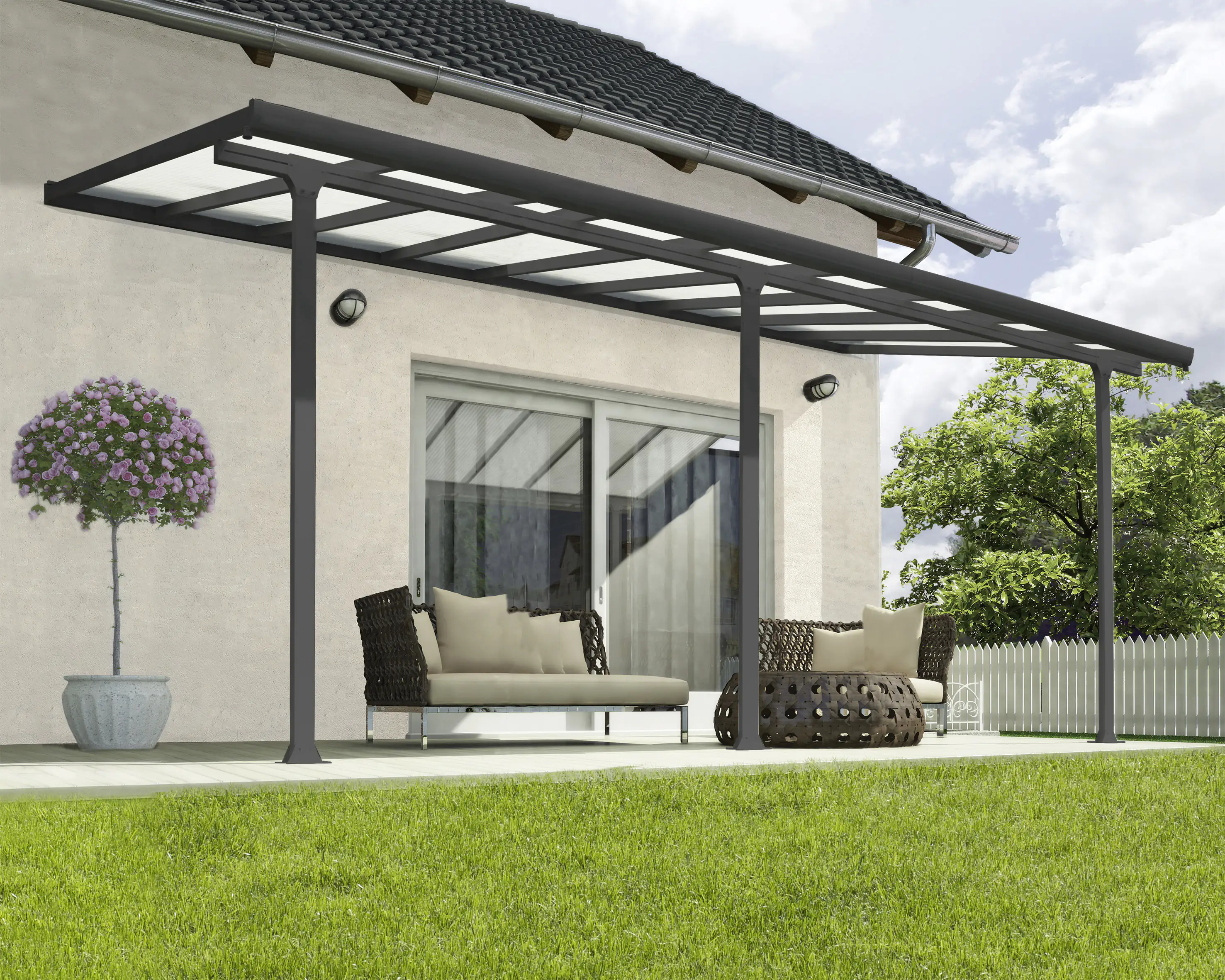 Canopia Terrassenüberdachung Feria  546 x 294 cm anthrazit