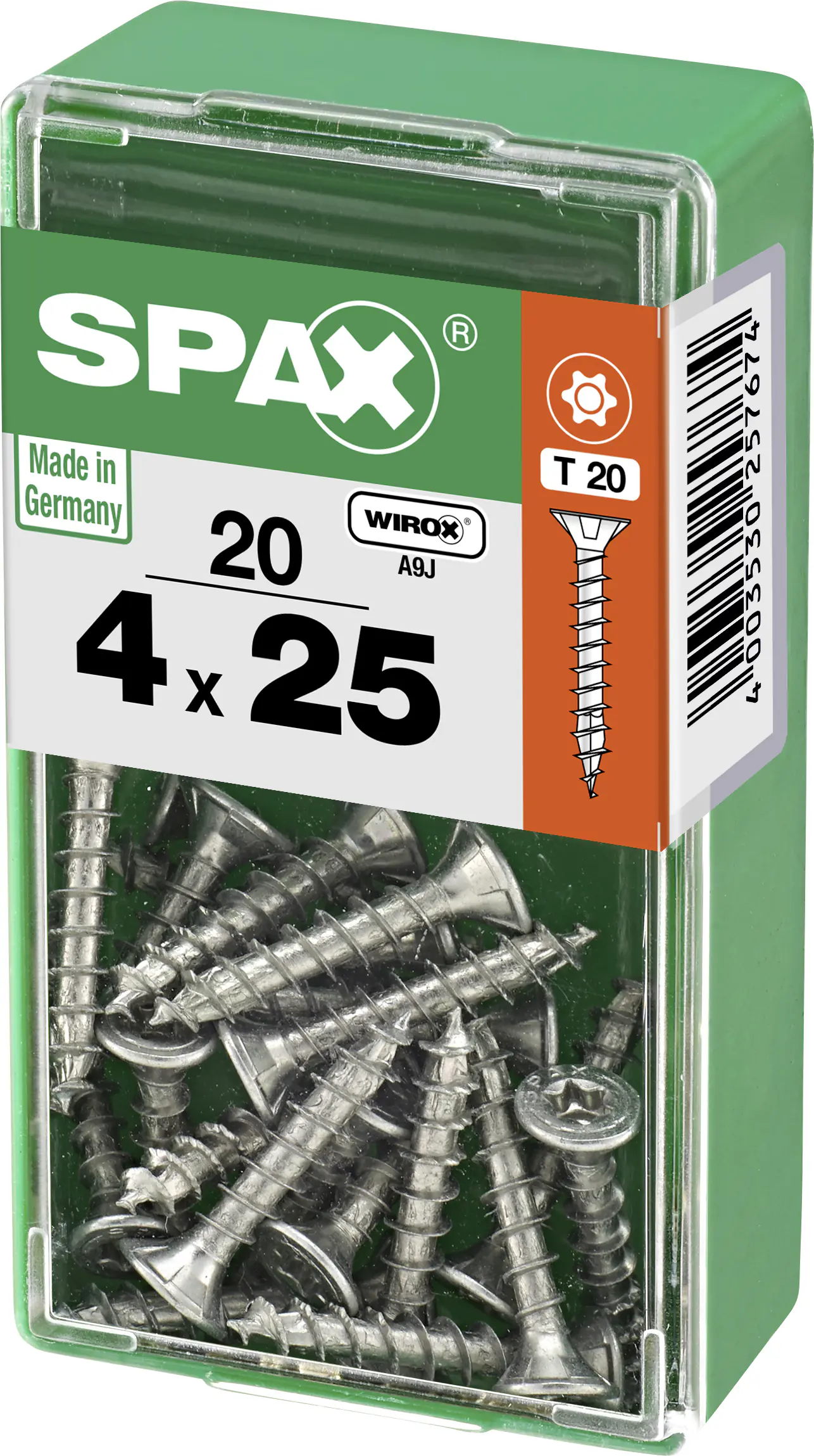 Spax Universalschrauben 4.0 x 25 mm TX 20 - 20 Stk.