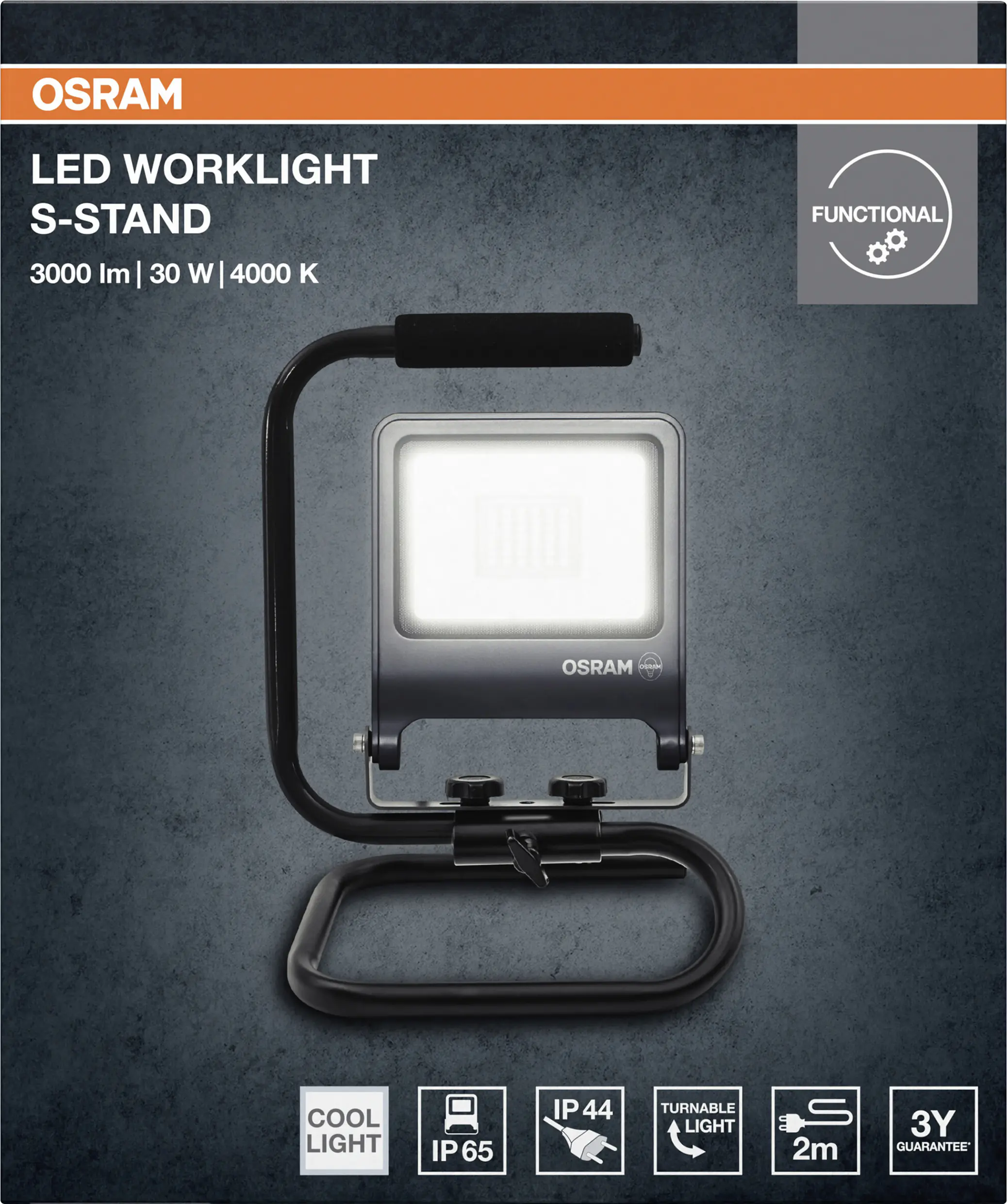 Osram LED Arbeitsleuchte 30 W schwenk Kabel