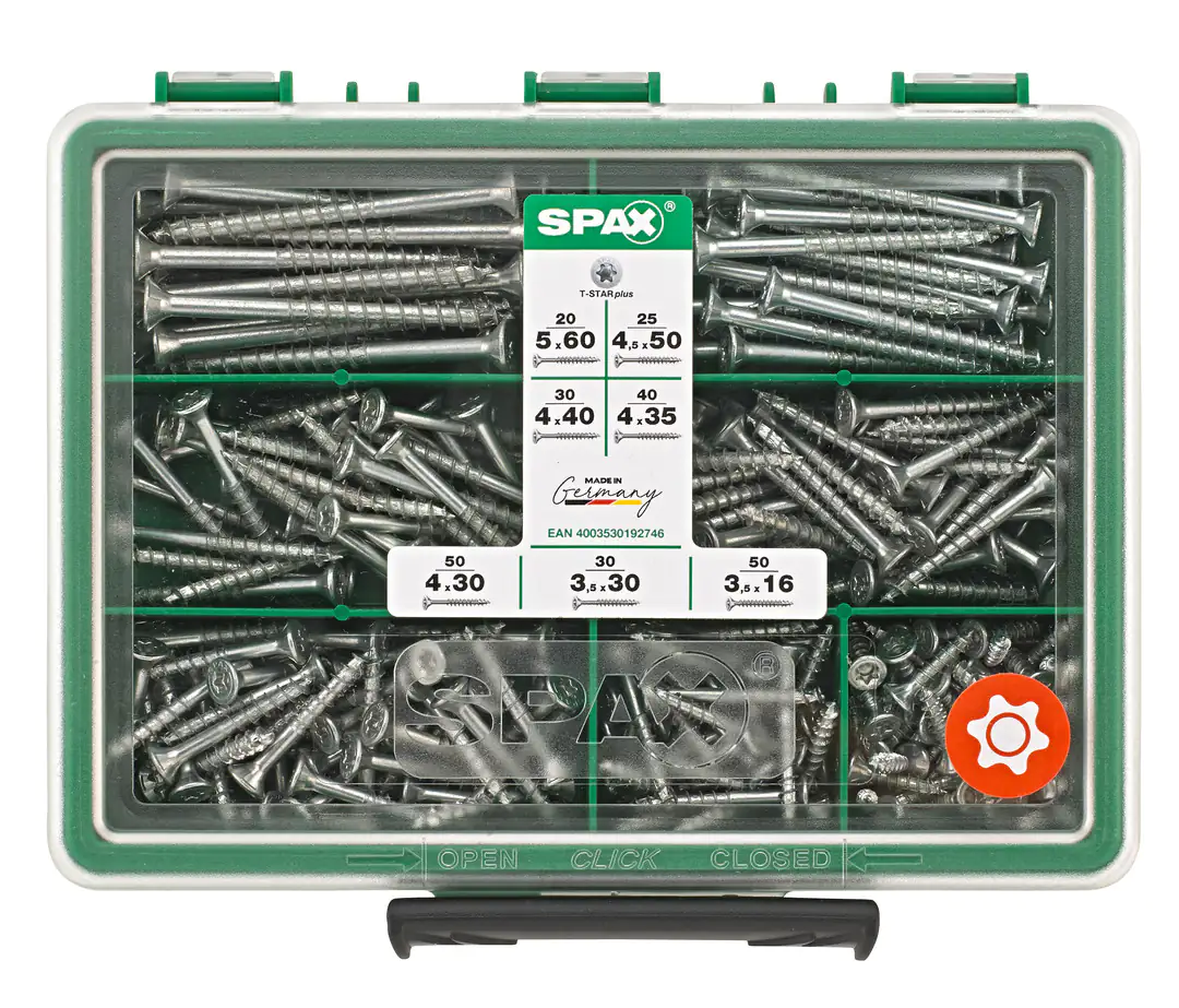 Spax Sortimentskasten Senkkopf TRX - 245 Stk.