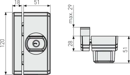 Abus Fensterzusatzschloss FTS96 W B/SB