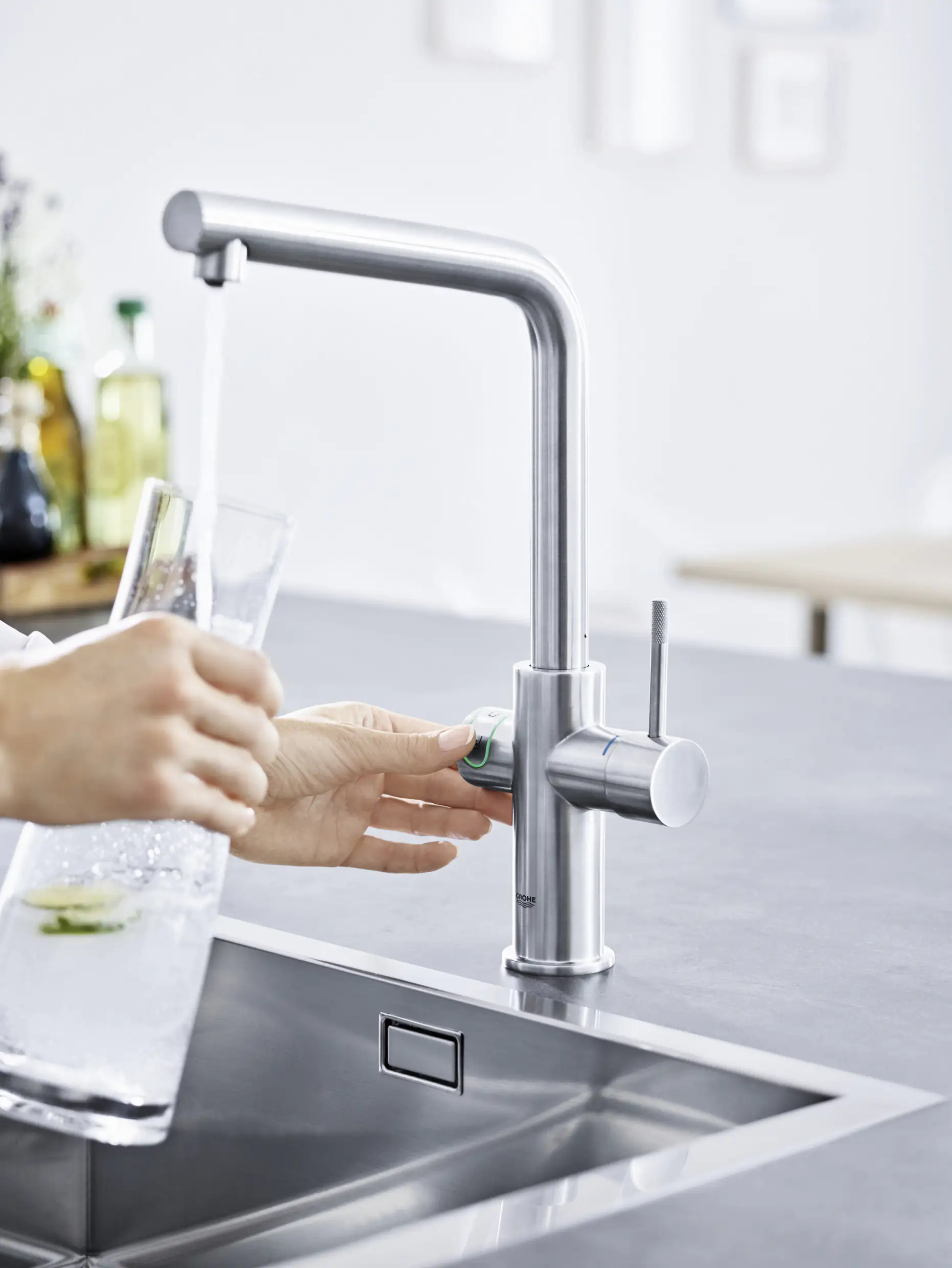 Grohe Blue Home L-Auslauf Starter Kit supersteel