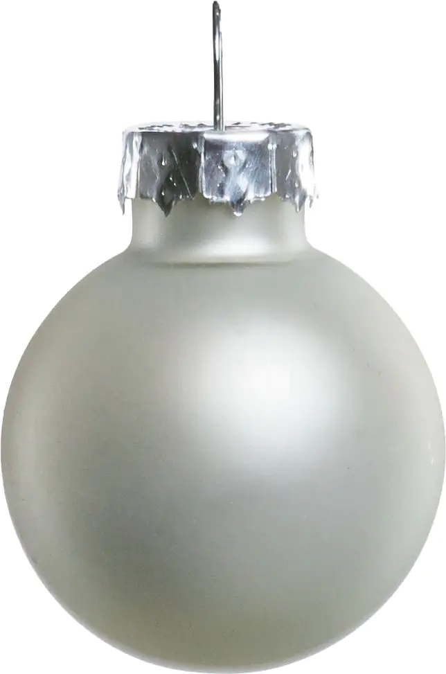 TrendLine Weihnachtskugeln aus Glas Ø 2,5 cm weiß 24 Stück