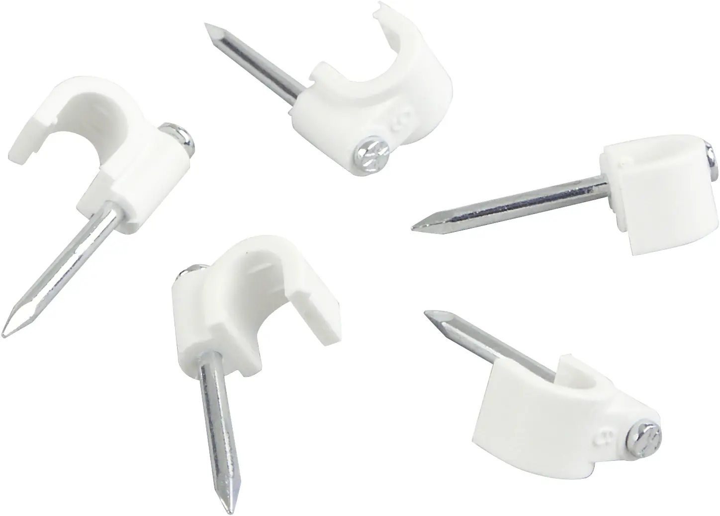 Schwaiger Nagelschellen Set ZIS60-20 532 20 Stk. weiß, mit 25mm Stahlnägeln