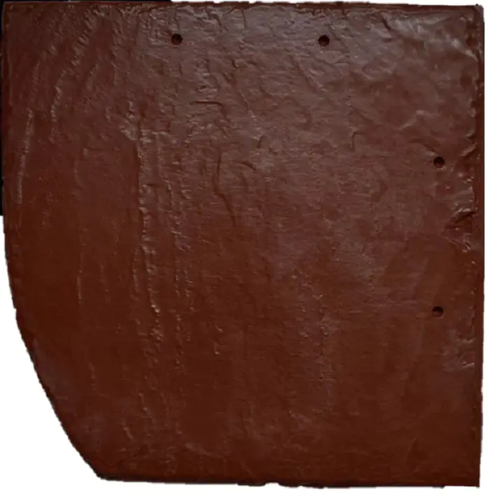 Stabuflex Kunststoff Schindel Bogen links 25 x 25 cm rotbraun
