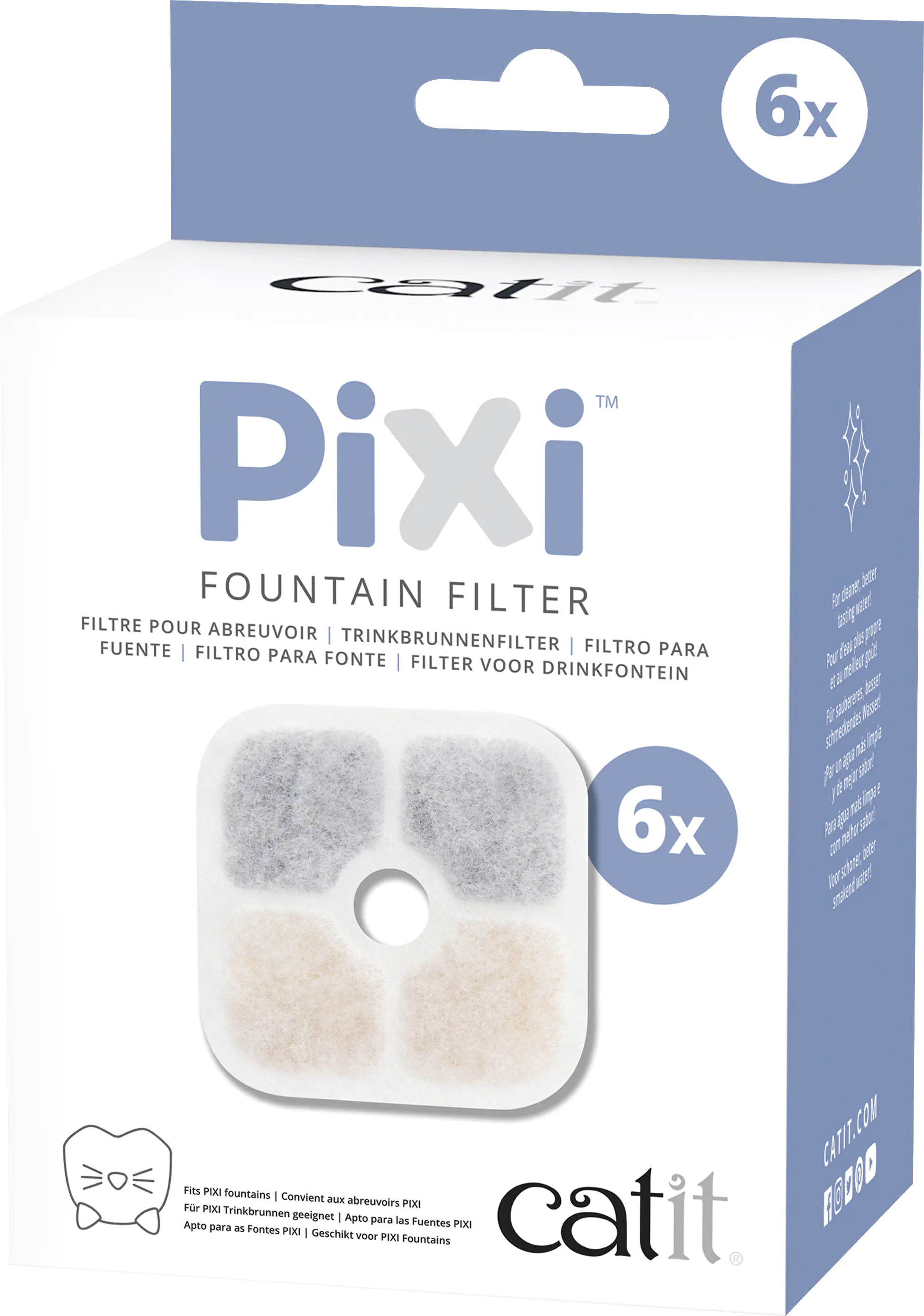 Catit Pixi Trinkbrunnenfilter 6er-Pack