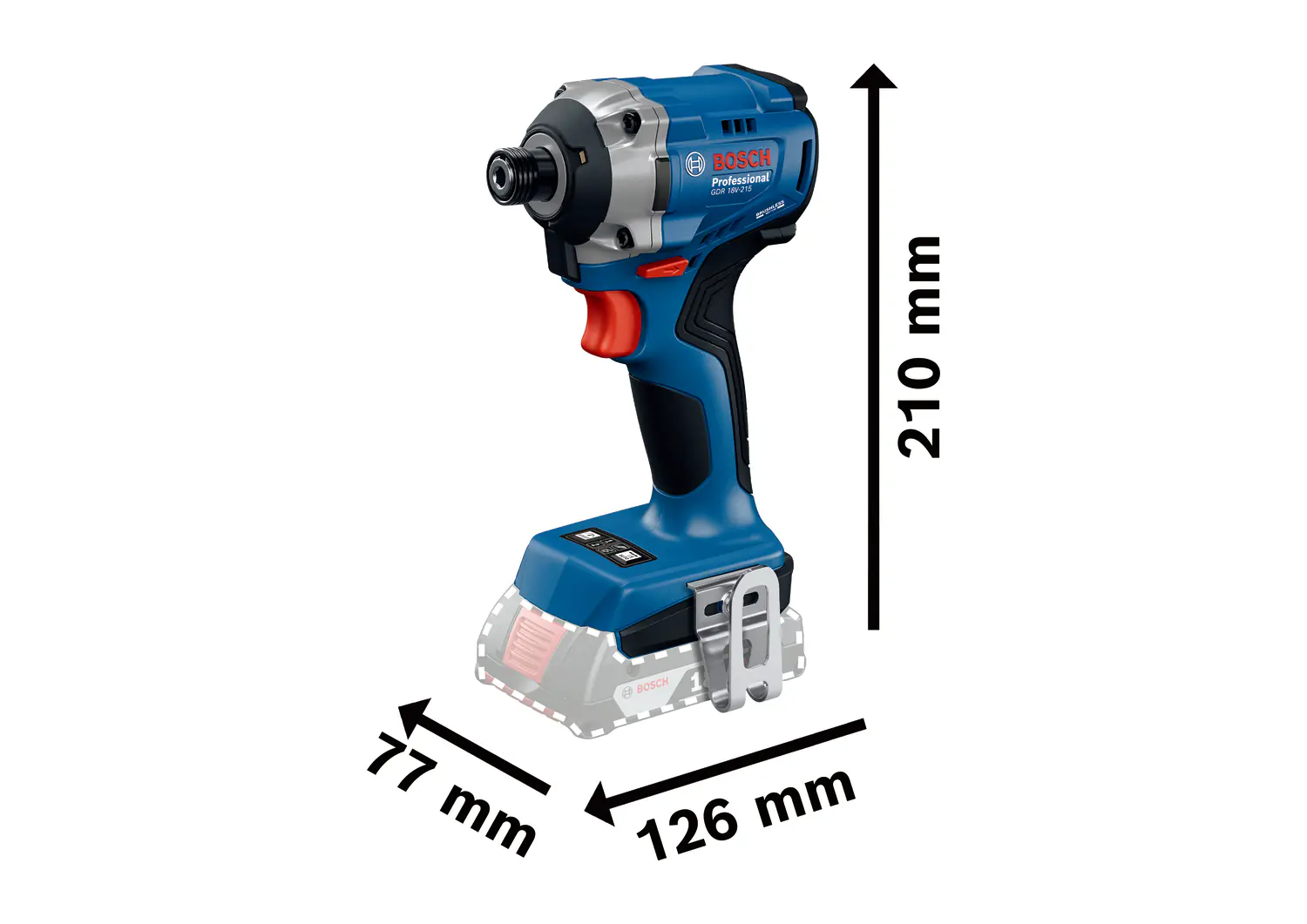 Bosch Professional Akku-Drehschlagschrauber GDR 18V-215 Solo