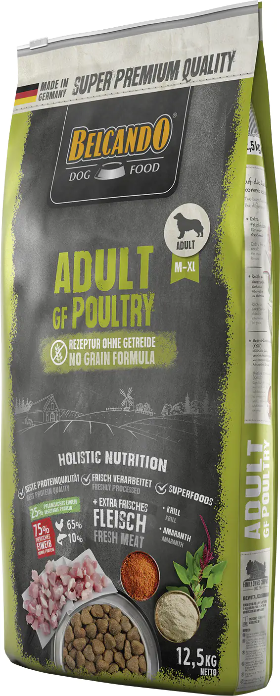 Belcando GF Poultry Hundetrockenfutter Adult 12,5 kg Geflügel