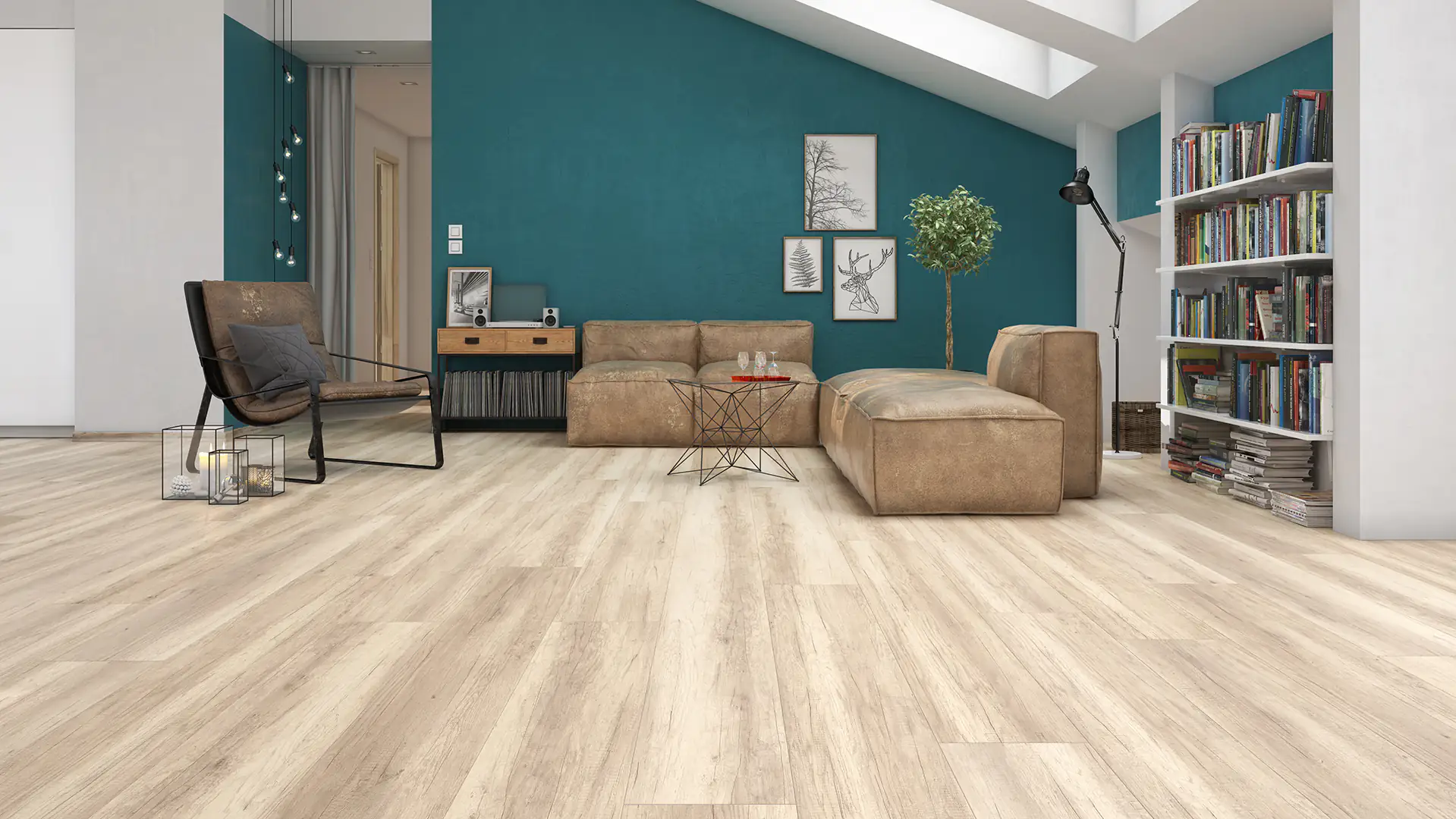 Classen Laminat Grande XXL Alamo Eiche hellgrau 