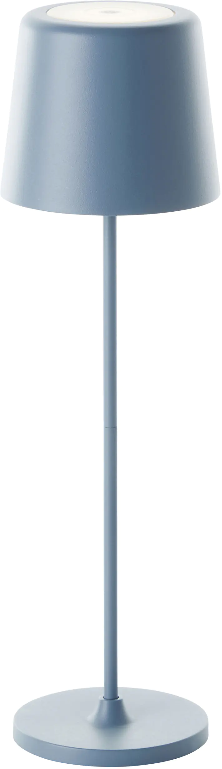 Brilliant LED Akku-Tischlampe Kaami 37 cm dimmbar USB-Kabel blau warmweiß